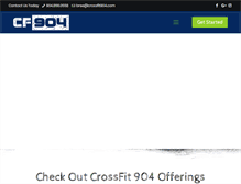 Tablet Screenshot of crossfit904.com